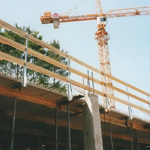 VARIO-Abschalschiene von ROBUSTA-GAUKEL im Baustelleneinsatz