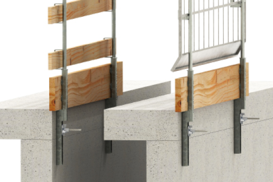 Abschalschiene für Deckenränder