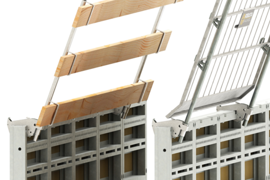 FS-Kralle FS-Kralle zur Befestigung von Steck-Geländerhalter an 120er Rahmenschalungen