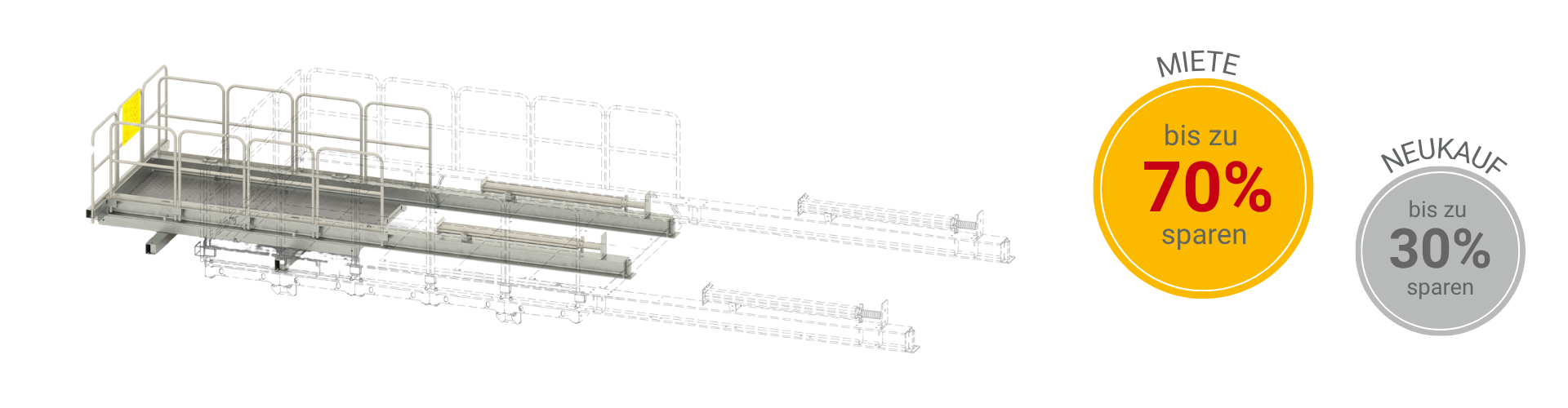TrapoFlex-Arbeitsbühnen anmieten oder neu kaufen