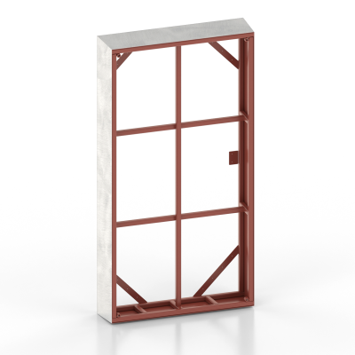 Steel frame for windows and doors