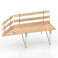 Eckbühne links, Unterbau kurz L = 4500 mm