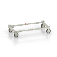 Trolley for transportation crates